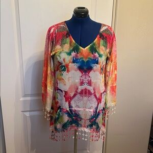 Colorful Women's Tunic Top